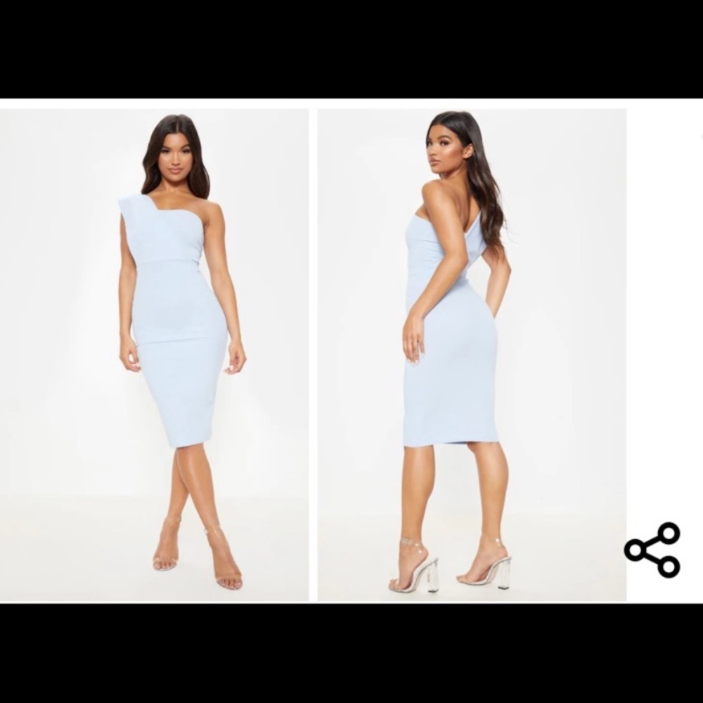 Light Blue one shoulder dress